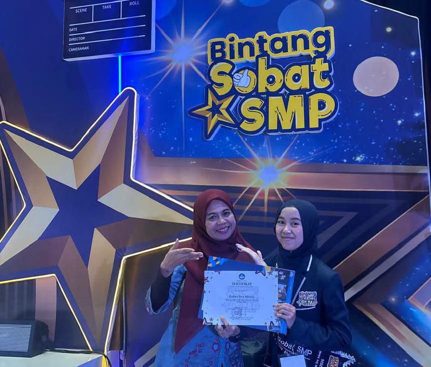 Siswi SMP N.1 Padang Panjang wakili Sumbar ke ajang Bintang Sobat SMP 2026 .